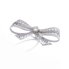 Belle Epoque Diamond Platinum Bow Ring