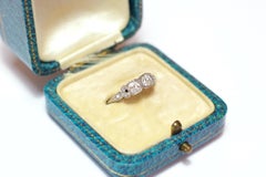 Art Deco diamond ring made of platinum, Wedding ring