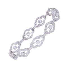 Belle Époque Diamond Scallop Link Bracelet