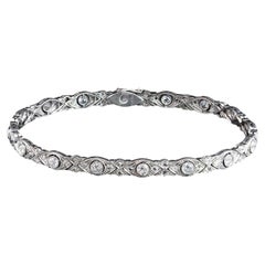 Pulsera Belle Epoque engastada con diamantes Circa años 30