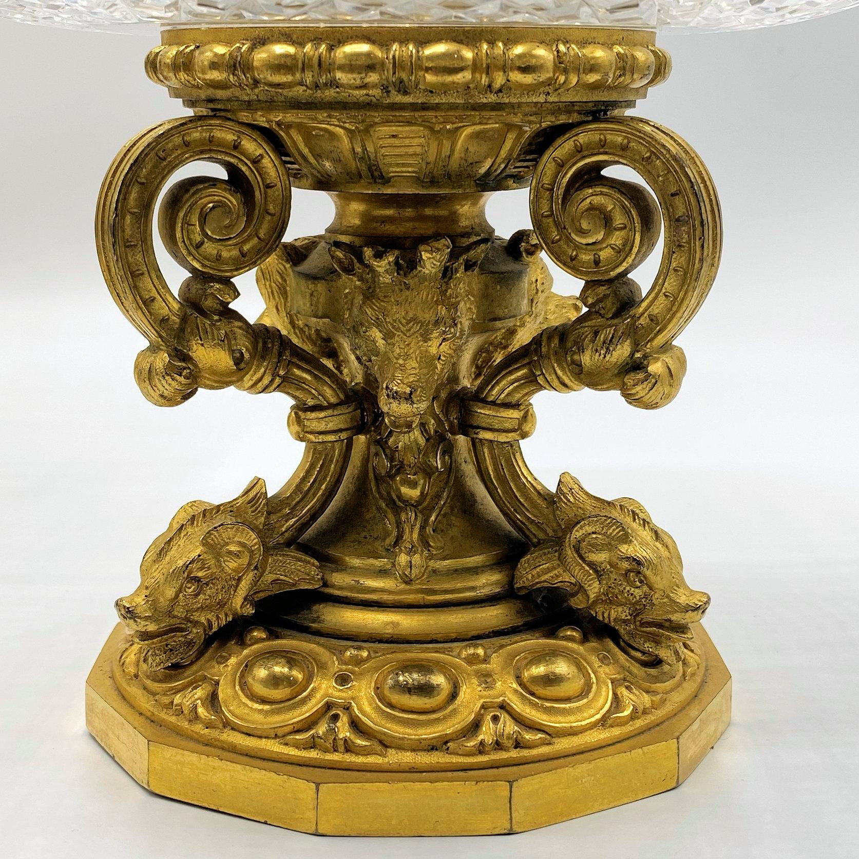Dreiteiliges Garnitur-Set aus Bronze und Kristall der Belle Epoque d'Ore „Hunting“ im Angebot 12