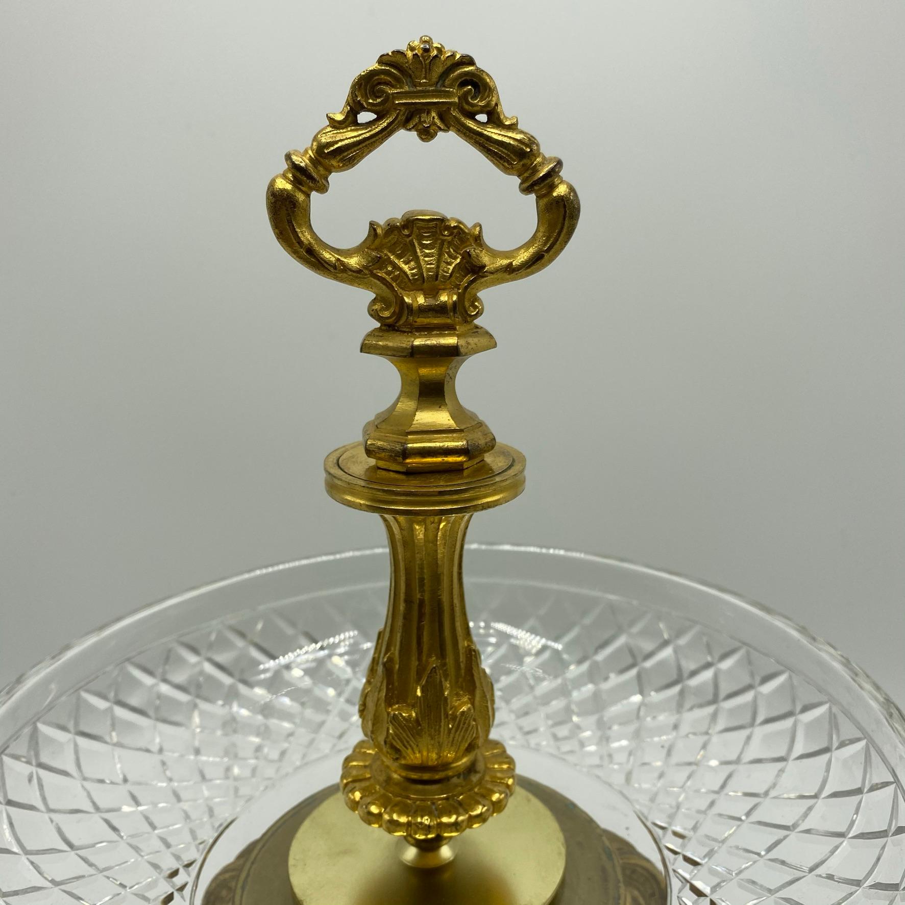 Dreiteiliges Garnitur-Set aus Bronze und Kristall der Belle Epoque d'Ore „Hunting“ im Angebot 3