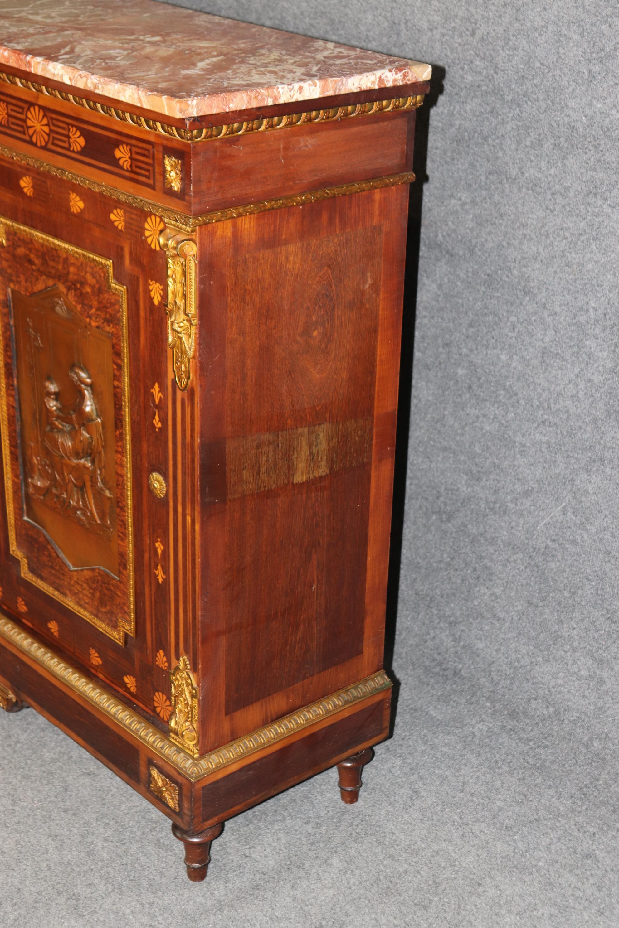 Belle Époque Era 1870s Era Dore' Ormolu Cabinet with Emile Guillemin Plaques 1