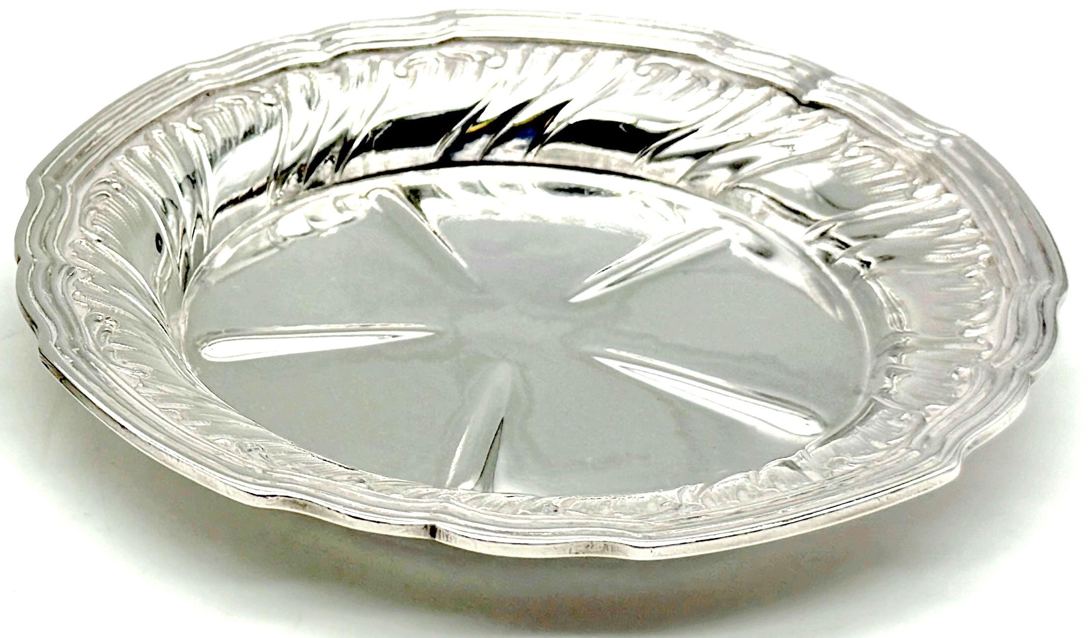 Francese Sottobicchieri da vino in argento .950 francese Belle Époque, L. Lapar, Orfèvre Paris, C.C. 1880 in vendita