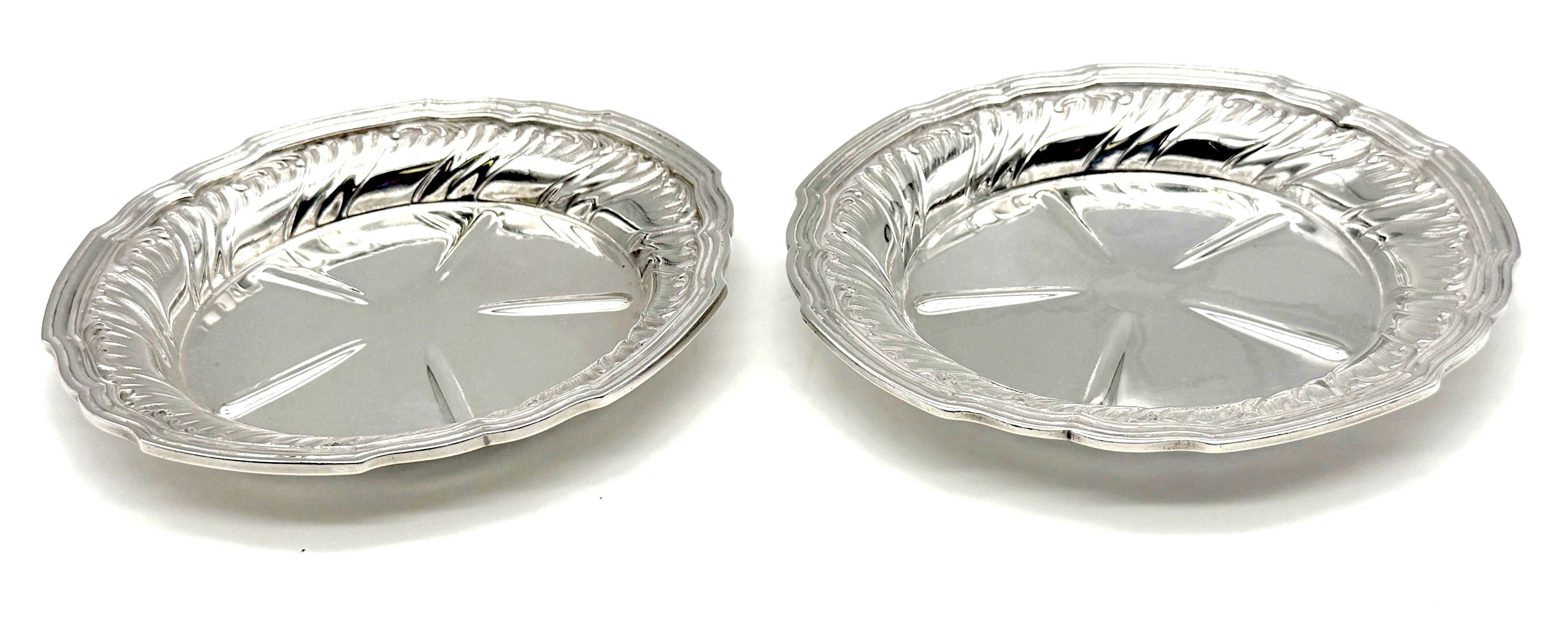Calco Sottobicchieri da vino in argento .950 francese Belle Époque, L. Lapar, Orfèvre Paris, C.C. 1880 in vendita