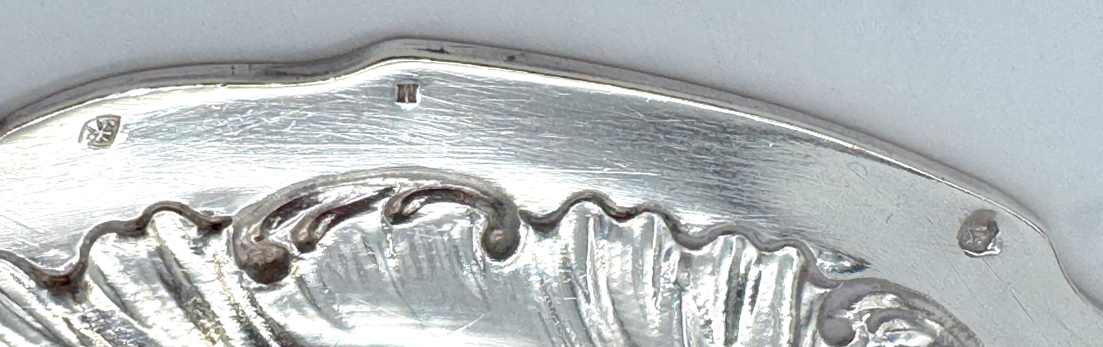 Argento 925 Sottobicchieri da vino in argento .950 francese Belle Époque, L. Lapar, Orfèvre Paris, C.C. 1880 in vendita
