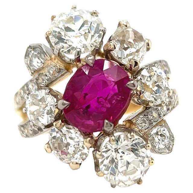 Belle Epoque Ruby and Diamond Ring at 1stDibs