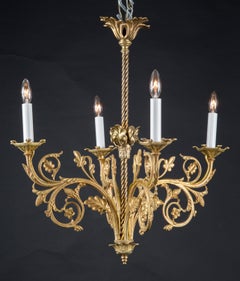 Belle Epoque French Bronze Chandelier