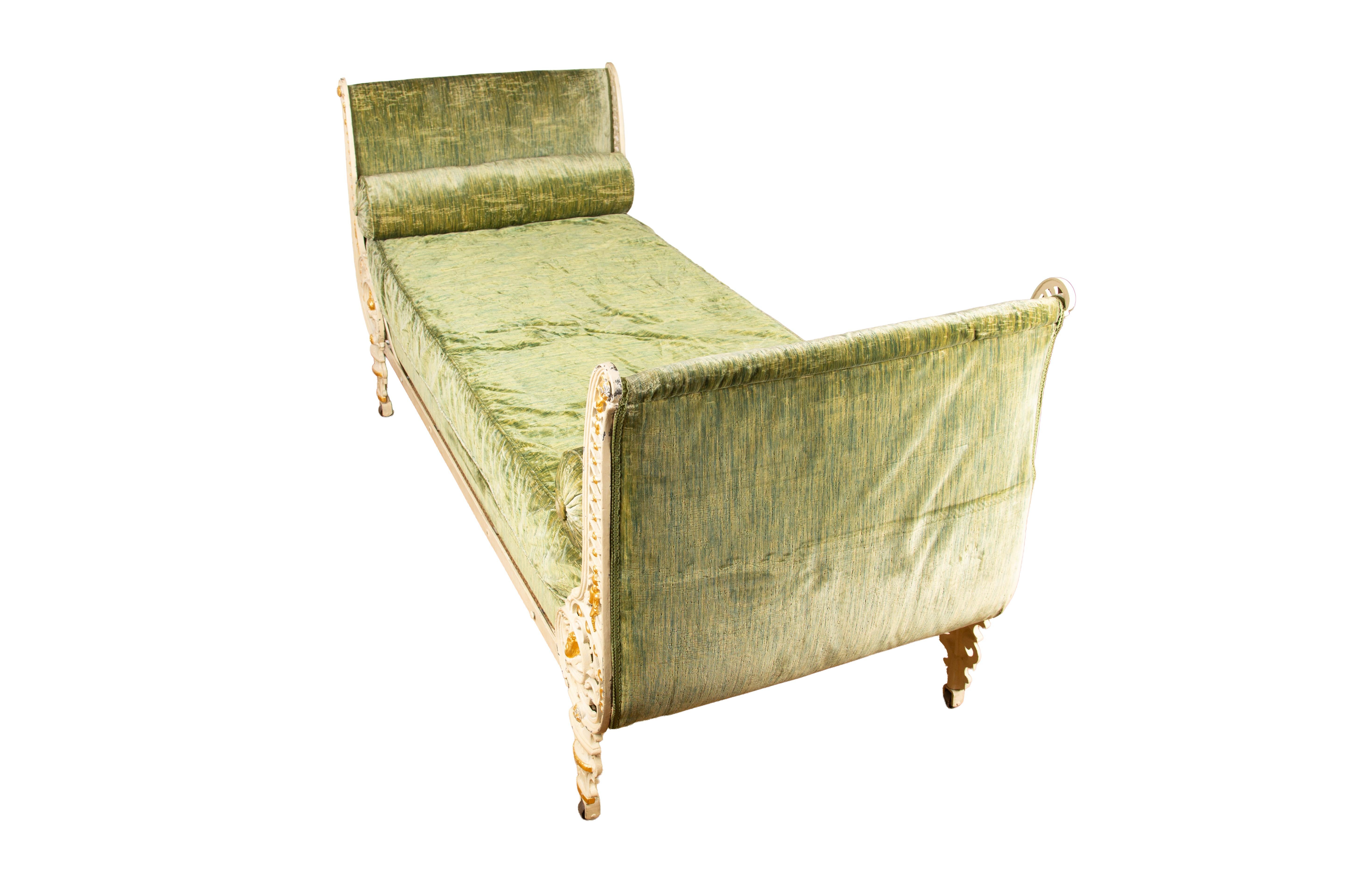 Belle Époque French Gilded Iron Daybed, 19th Century For Sale 5