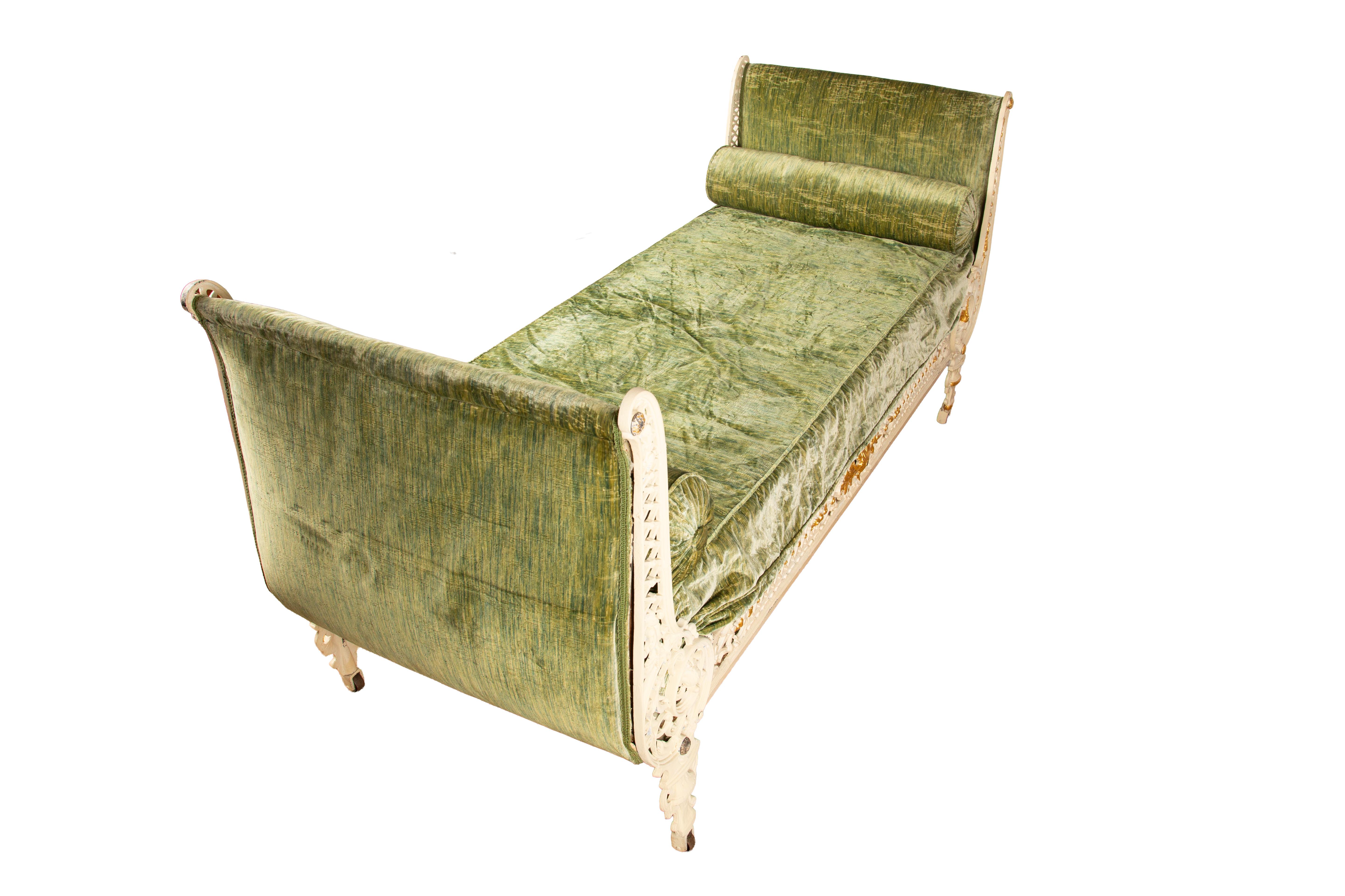 Belle Époque French Gilded Iron Daybed, 19th Century For Sale 6