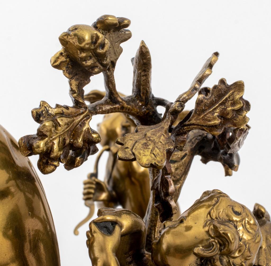 Escultura Grupo Figural de Bronce Dorado Belle Epoque Belle Époque en venta