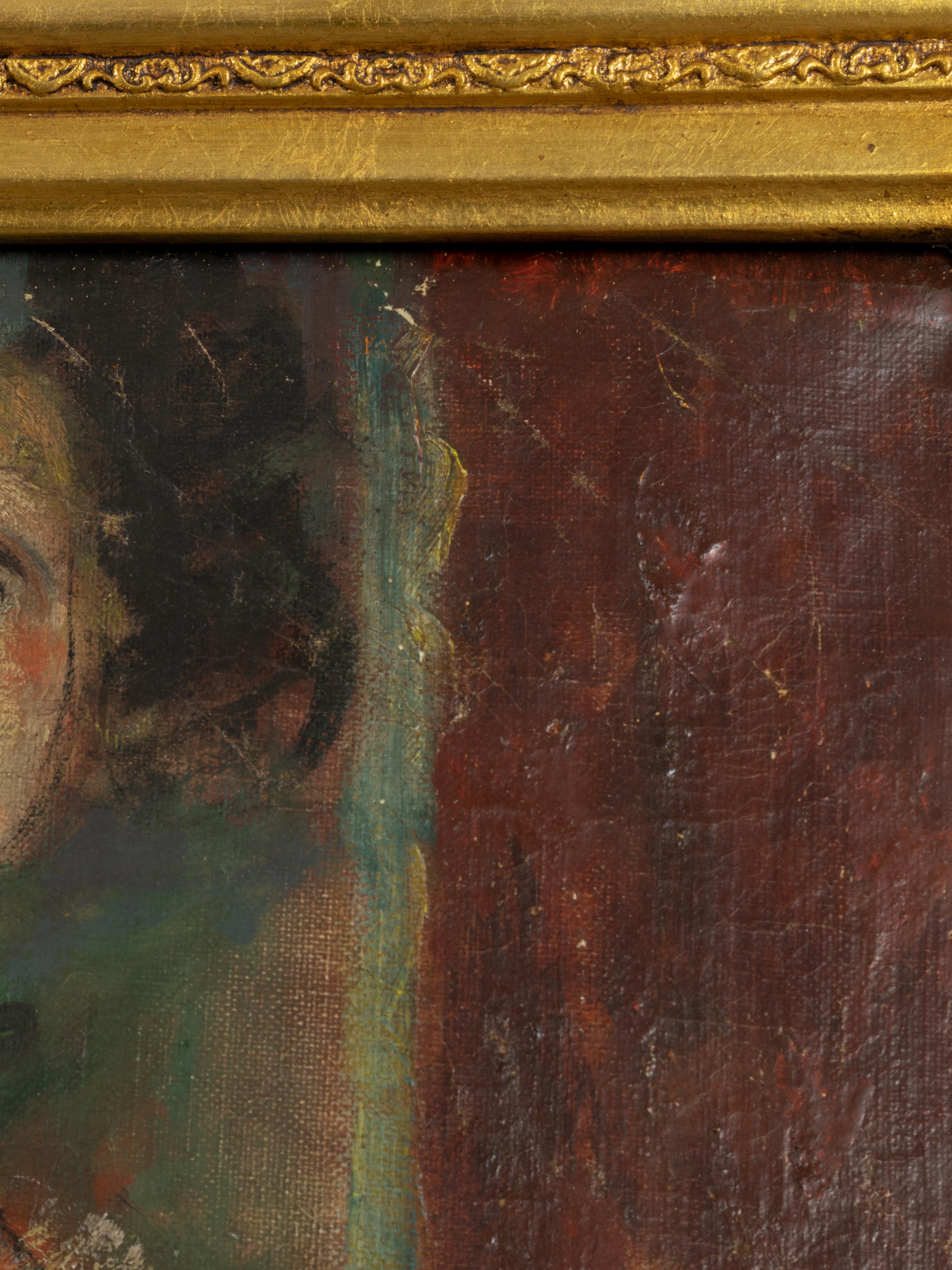 Impressionistisches Frauengemälde der Belle Epoque, 19. Jahrhundert im Angebot 1