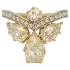 Belle époque inspired 2.75 Carats diamond ring