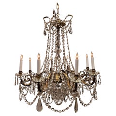 Antique Belle Epoque Louis XVI Style 8-Light Chandelier, France, Circa: 1875