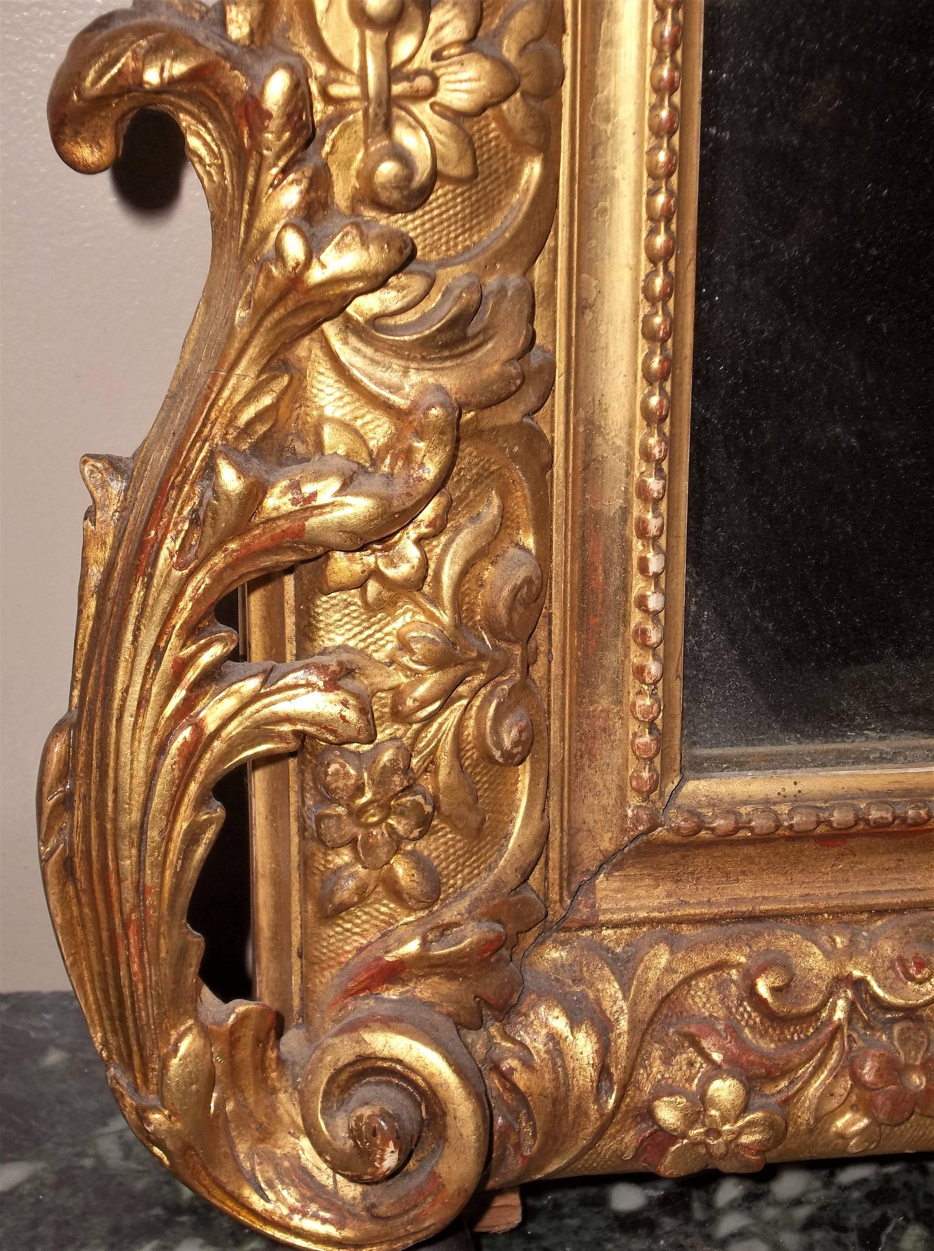 Belle Epoque Louis XVI Style Gilt Mirror 1