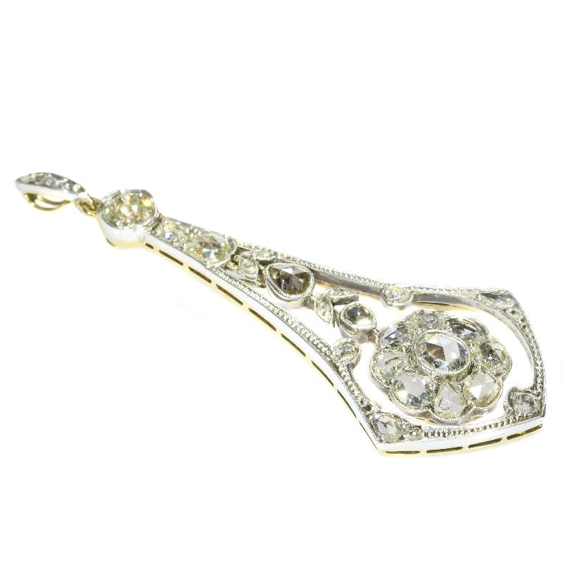 Belle Époque Multi Use Diamond Necklace and Pendant Made by Wolfers For Sale 6