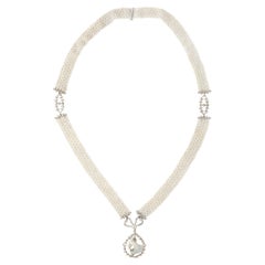 Belle Epoque Necklace Natural Pearl Diamond