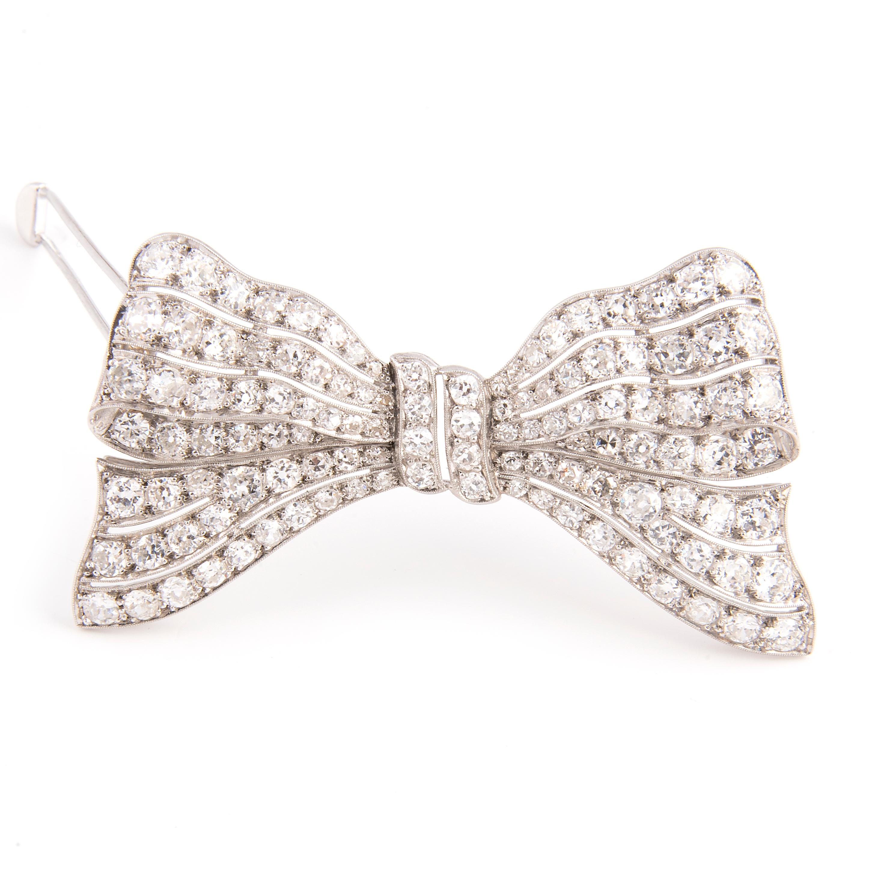 diamante bow hair clip