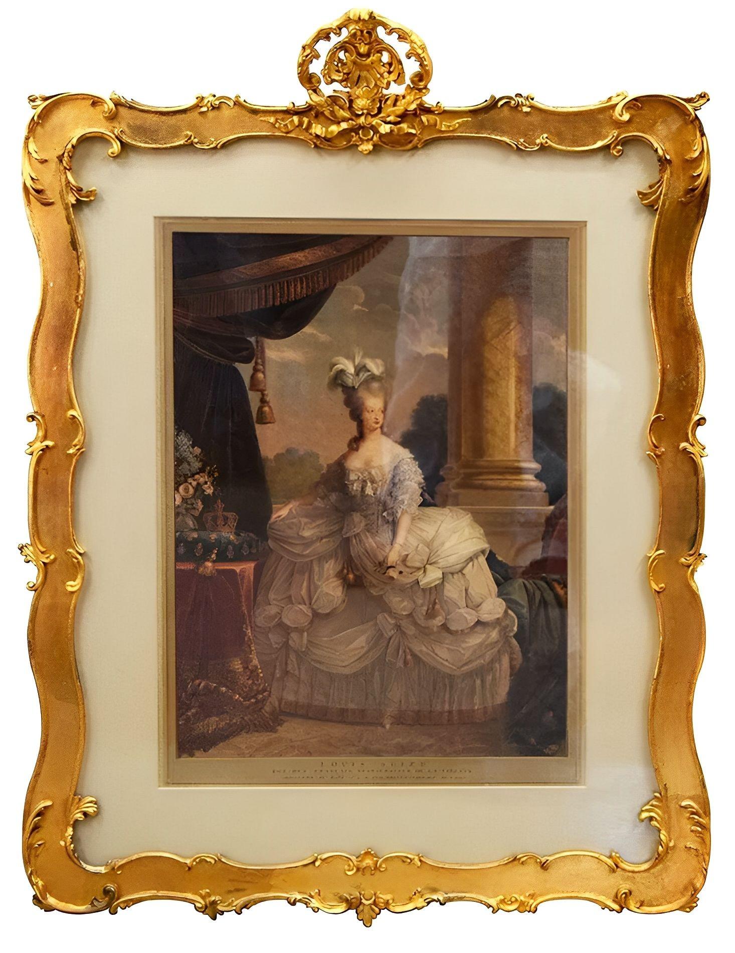 Francese Ritratti della Belle Époque di Louis XVI e Marie Antoinette di Jean-Gothard Muller. in vendita