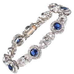 Belle Époque Sapphire and Diamond Bracelet