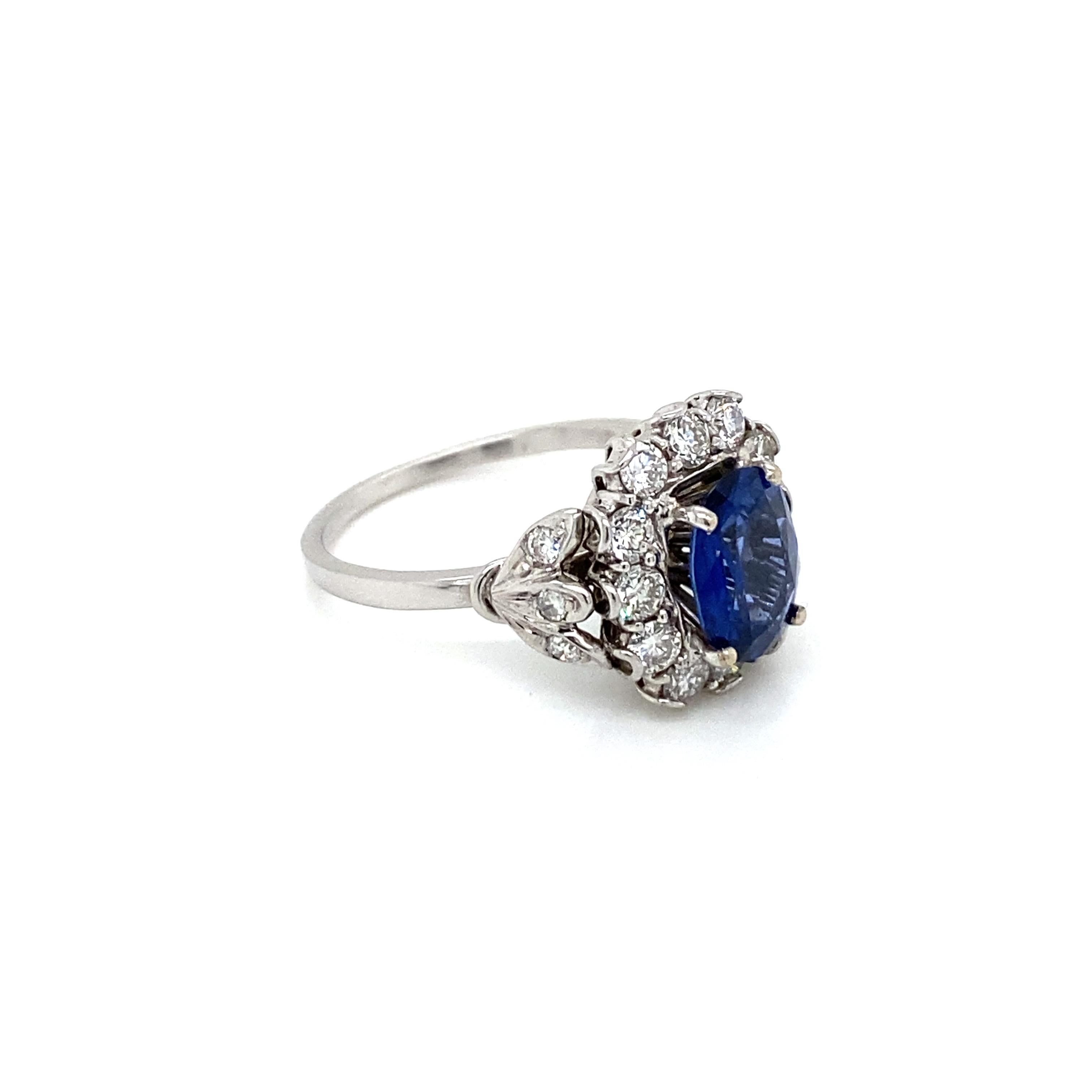 Women's Belle Époque Sapphire Diamond Engagement Ring