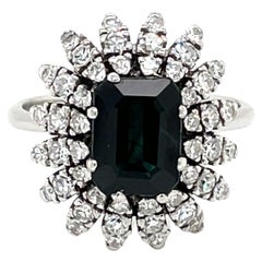 Belle Époque Sapphire Diamond Engagement Ring