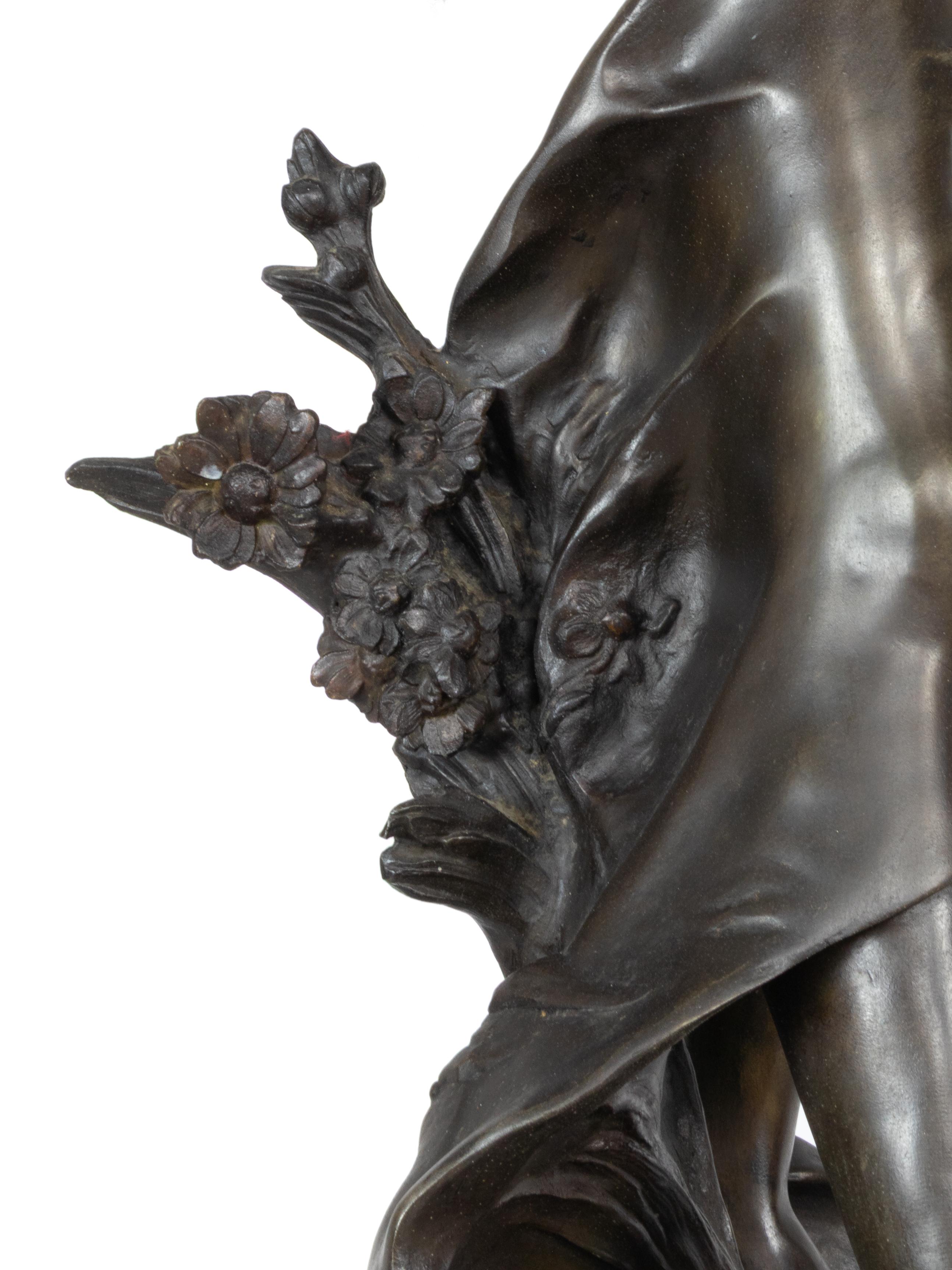 Scultura Belle Époque, Regina dei campi, XIX secolo in vendita 5