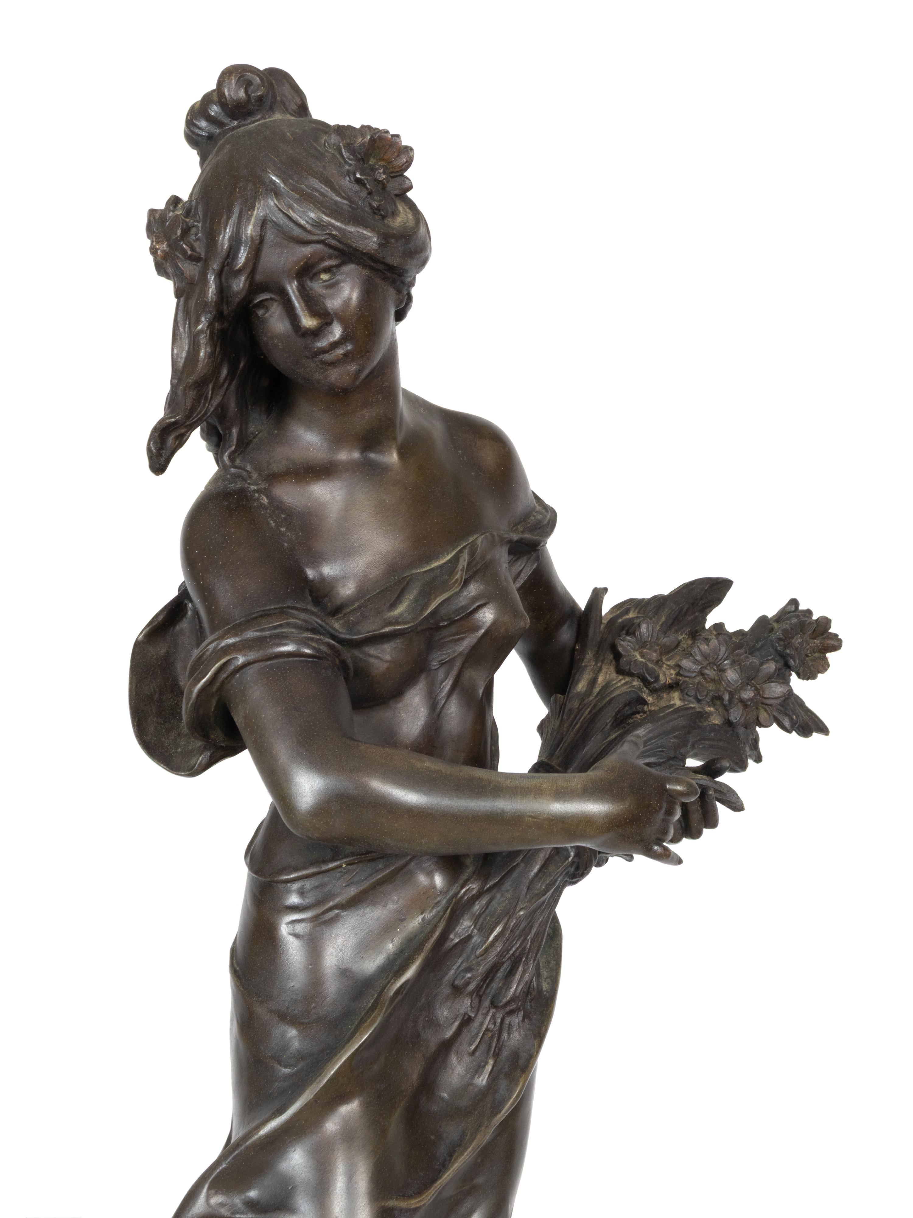 Scultura Belle Époque, Regina dei campi, XIX secolo in vendita 6