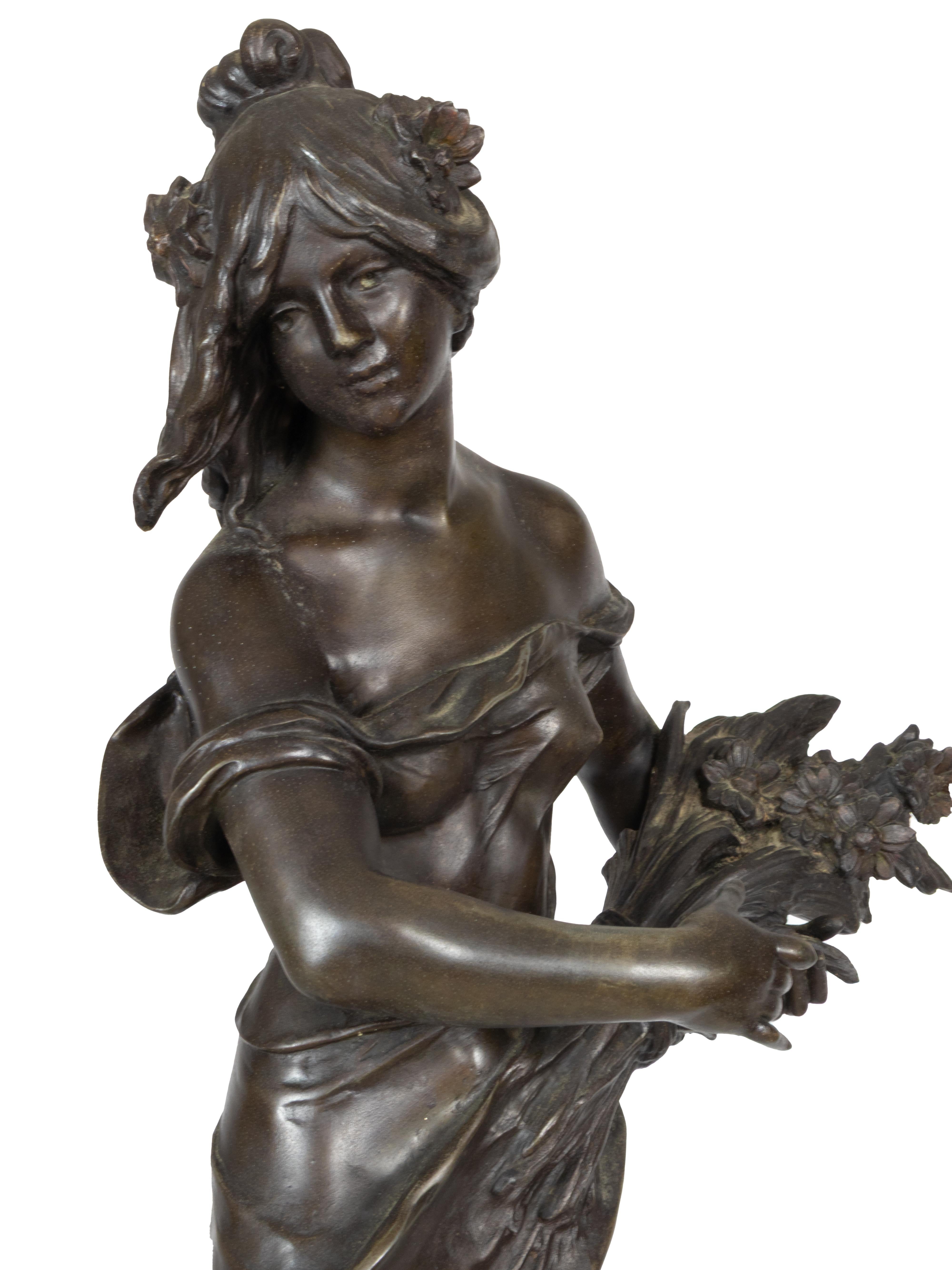 Scultura Belle Époque, Regina dei campi, XIX secolo in vendita 1