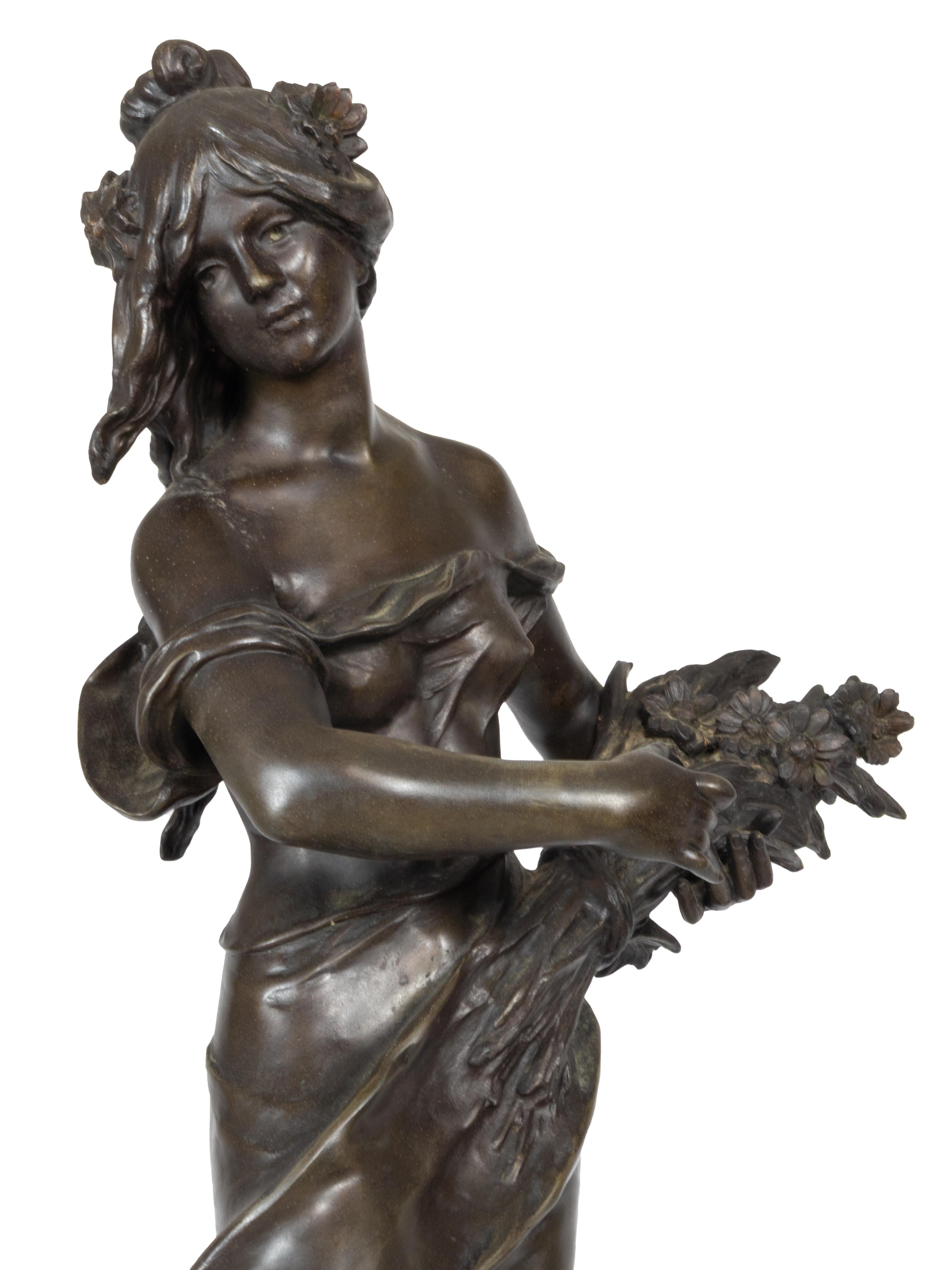 Scultura Belle Époque, Regina dei campi, XIX secolo in vendita 2