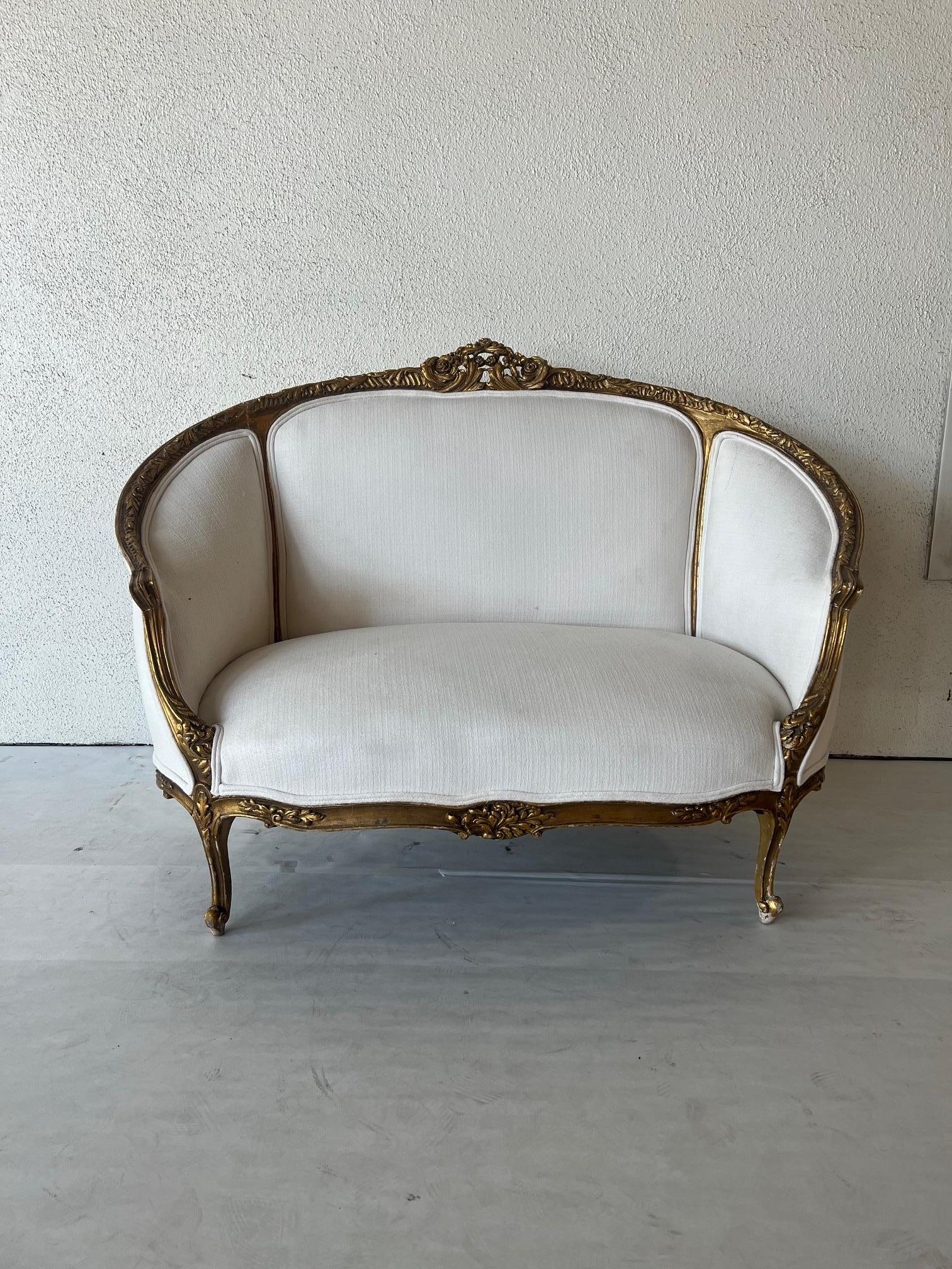 Belle Epoque Settee In Good Condition For Sale In Houston, TX