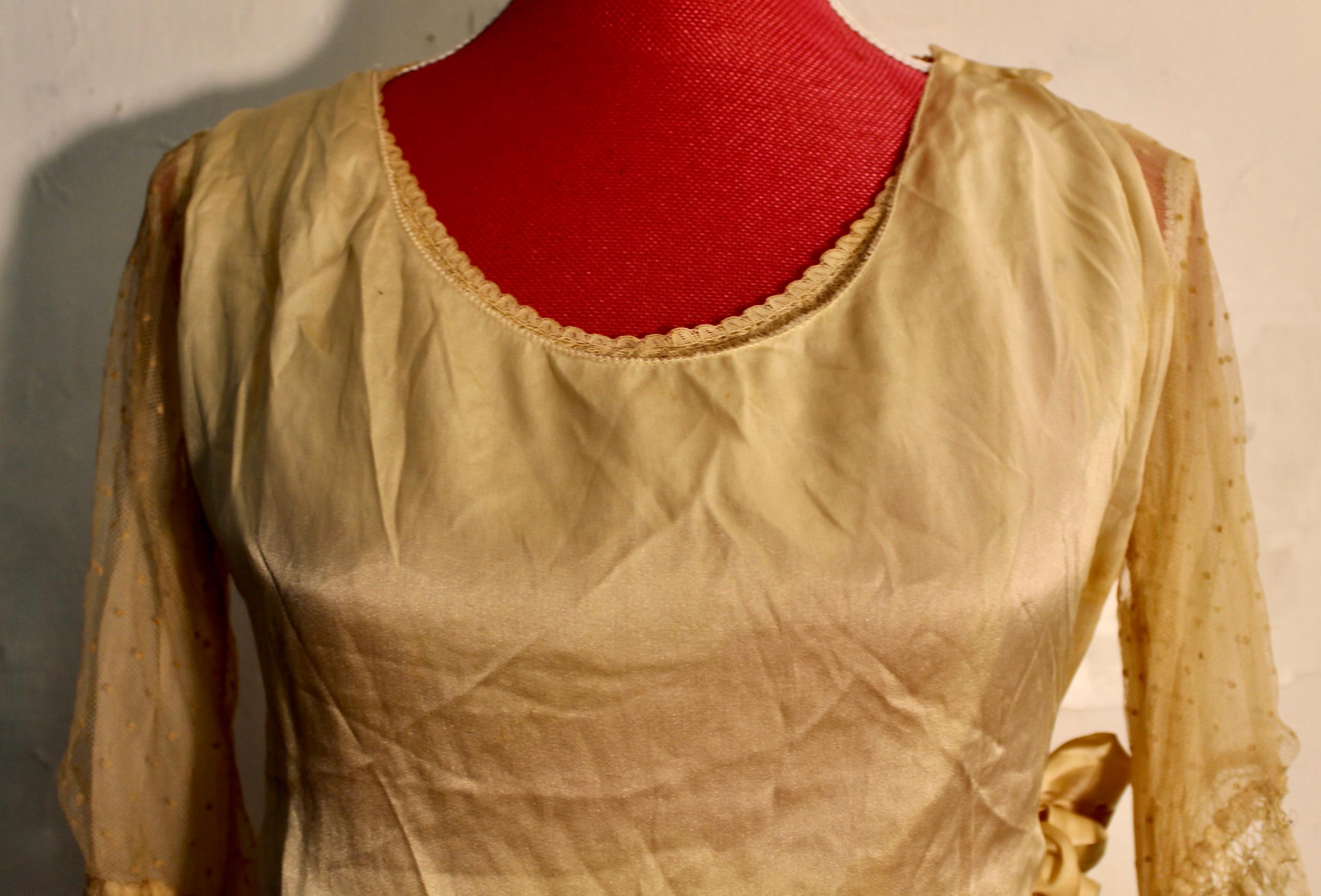 Women's Belle Epoque Silk Gown For Sale