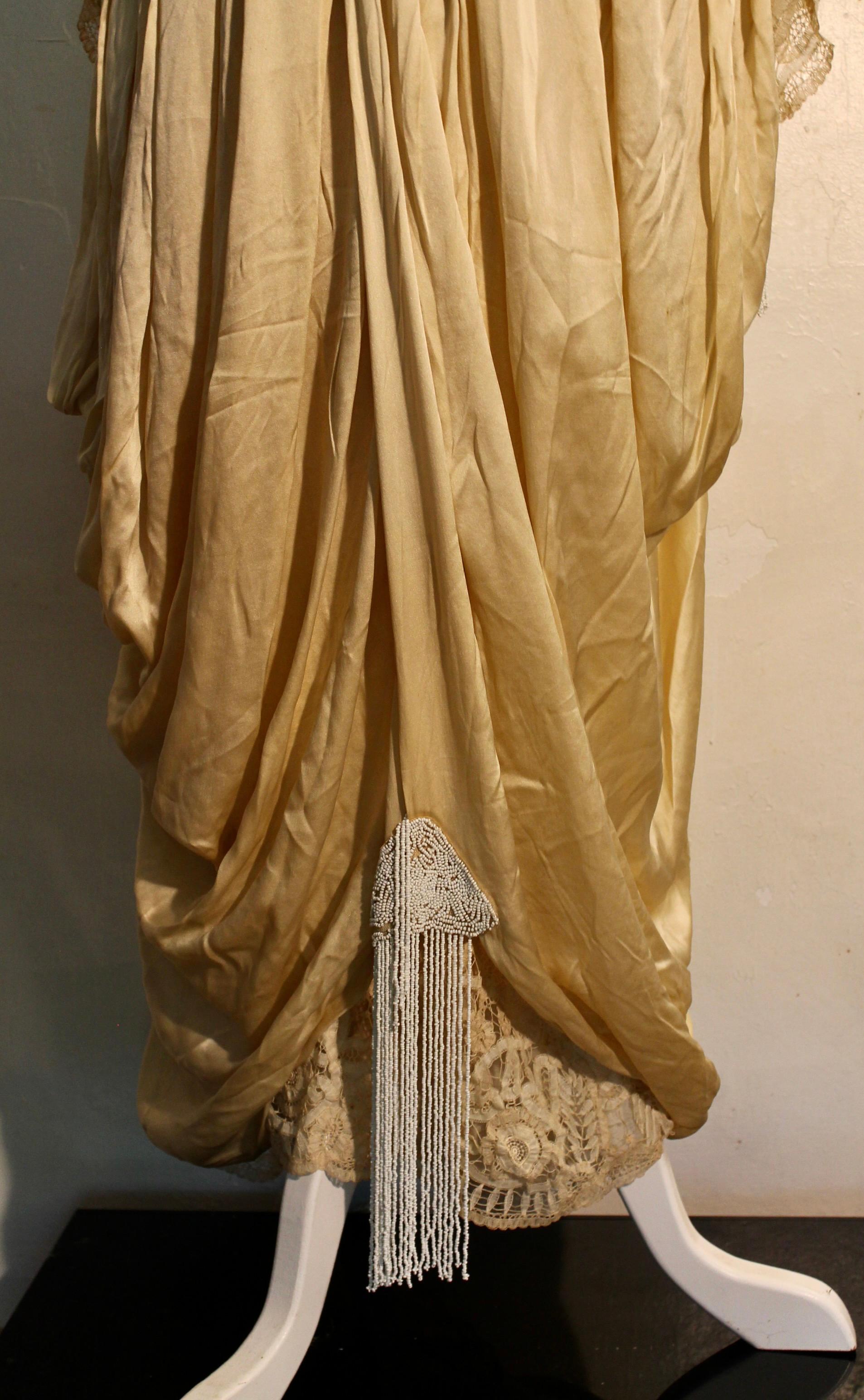 Belle Epoque Silk Gown For Sale 1