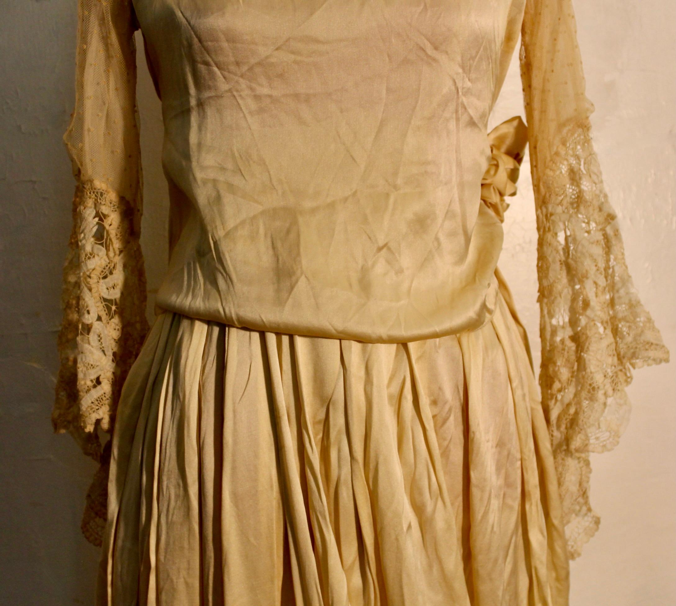 Belle Epoque Silk Gown For Sale 2