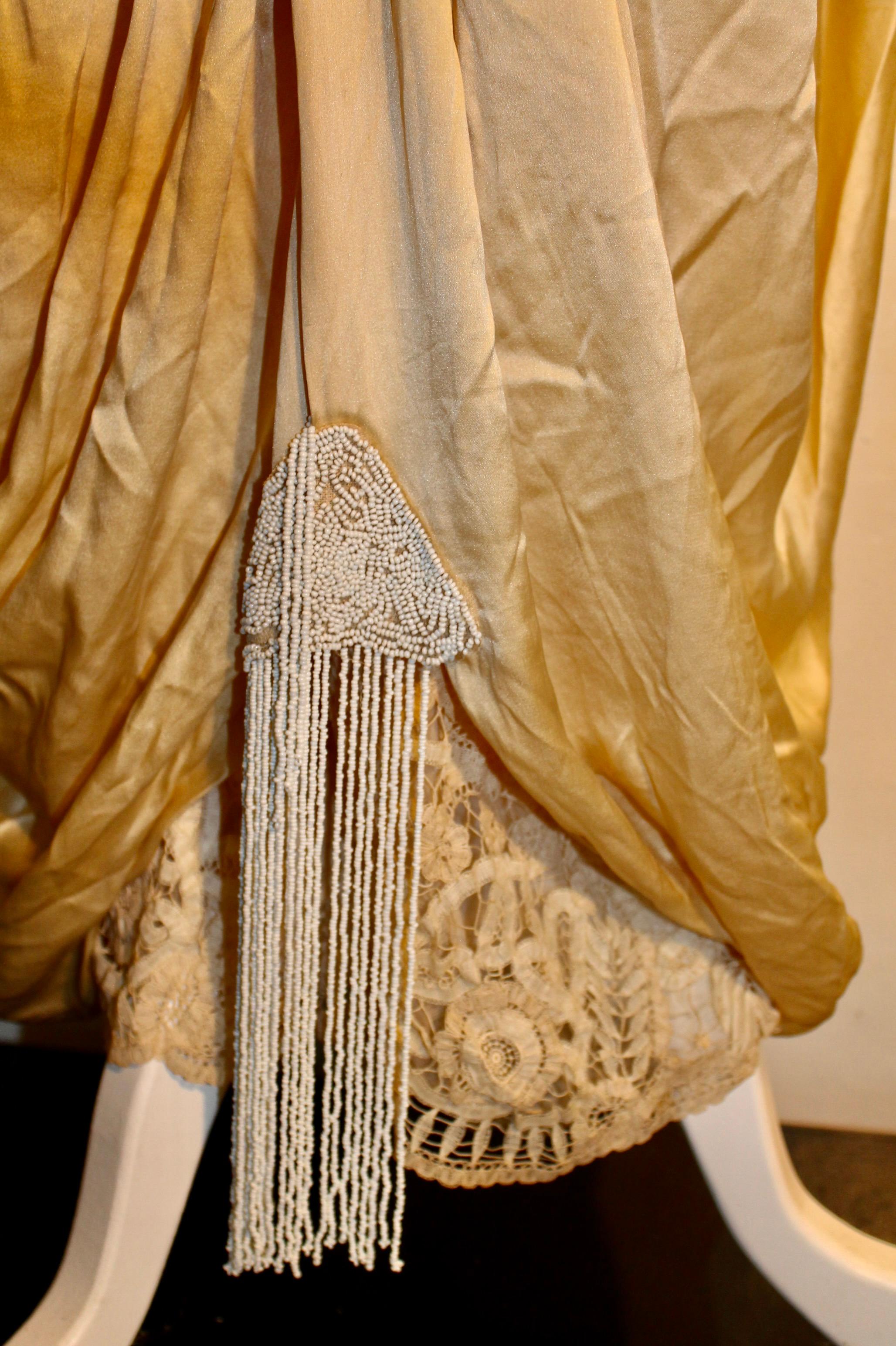 Belle Epoque Silk Gown For Sale 3