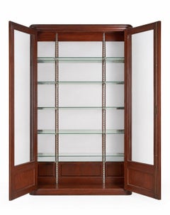 Belle Époque store window – Solid oak – Two glass doors – Interior mirrors
