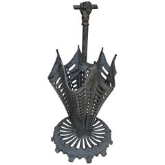 Belle Epoque Style Cast Iron Umbrella Stand