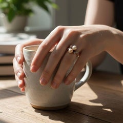 Belle Époque Toi et Moi Pearl Ring - Antique 1900s