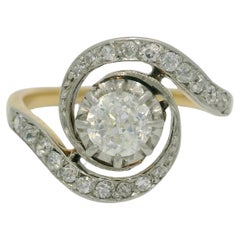 Belle époque tourbillon 0.60 Carats tourbillon ring