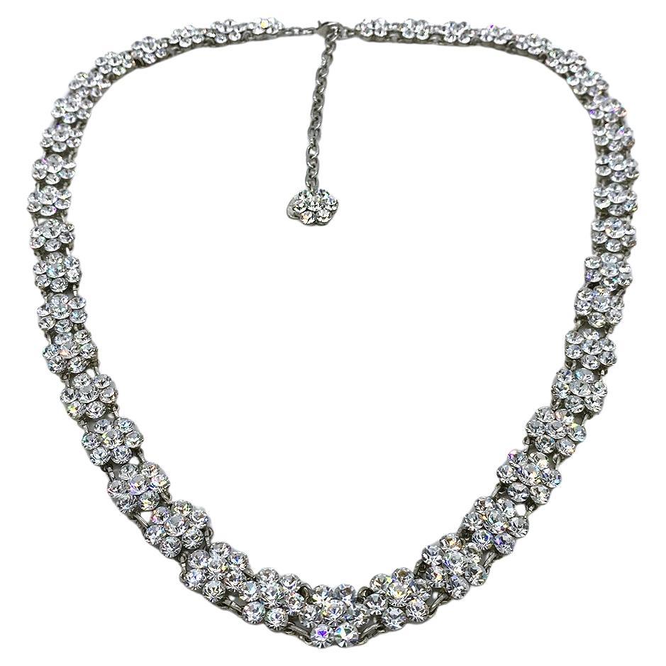 Regency Belle Paris Crystal Flower Belt/Necklace For Sale