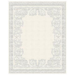Modern Classic Rug for living room floral pattern - Belle Vue Ivory White