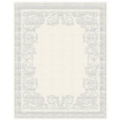 Tappeto classico moderno per il soggiorno a motivi floreali - Belle Vue Ivory White