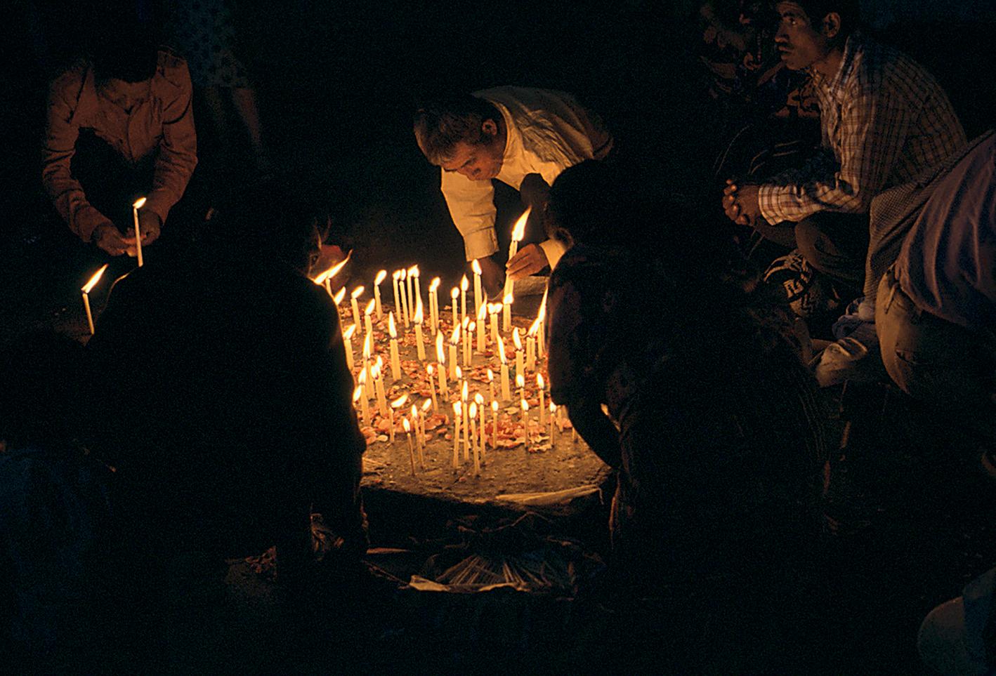 bougies au Guatemala