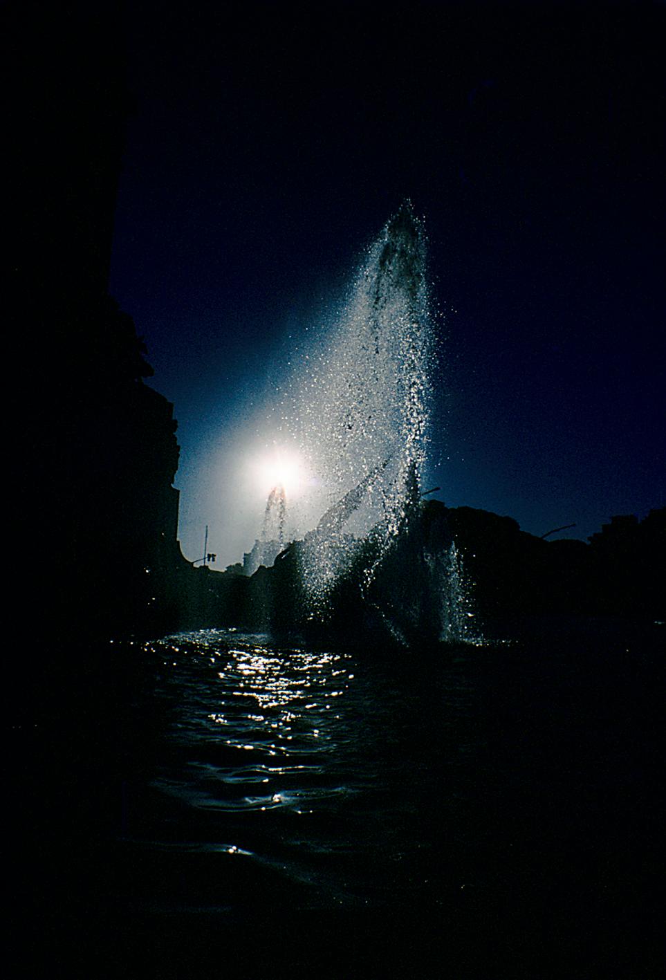 Bellec Color Photograph - Sparkling fountain