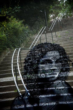 Stairs mit einem Graffiti-Schmuck