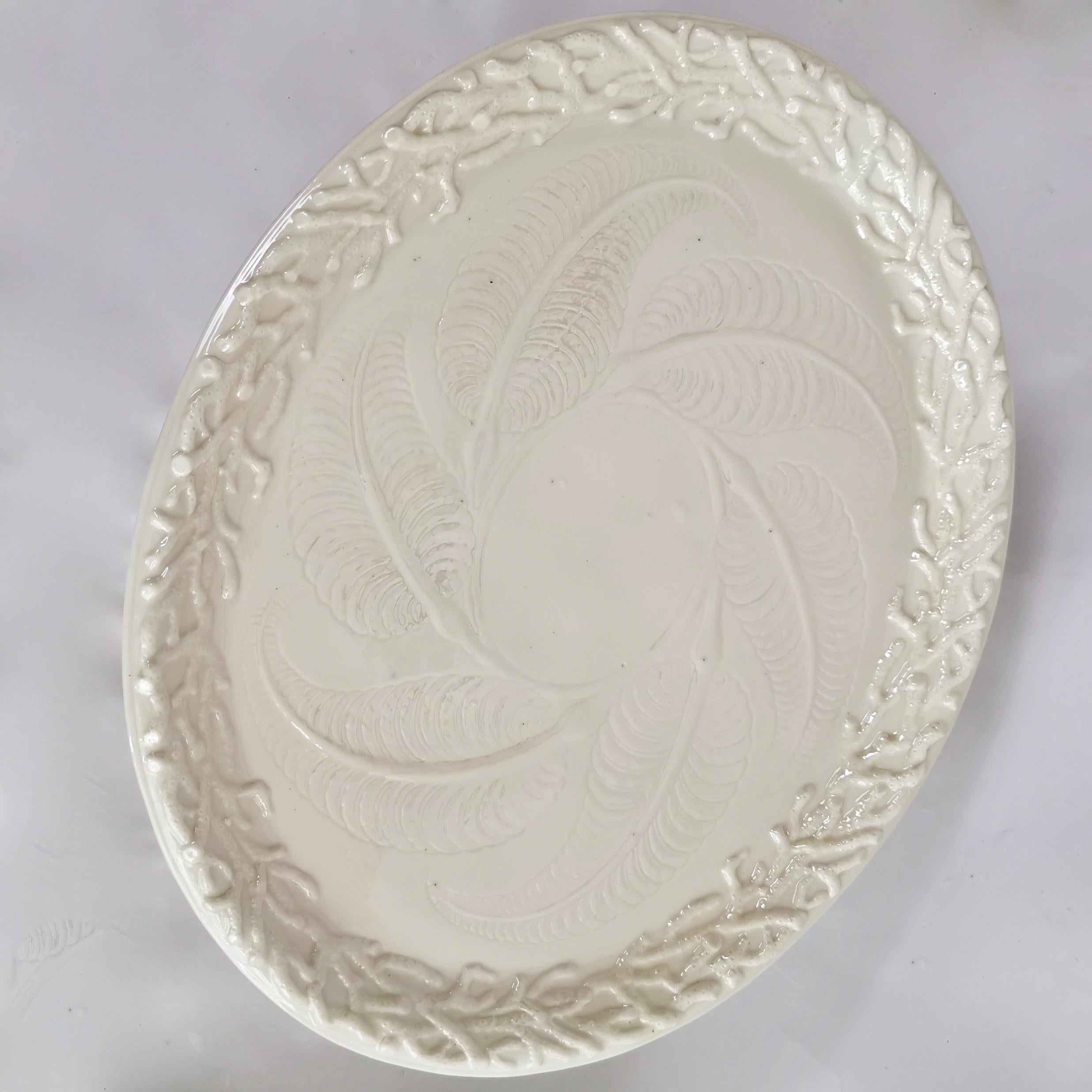 Belleek Porcelain Cabaret Tea Set, White Echinus, Victorian, 1867-1926 9