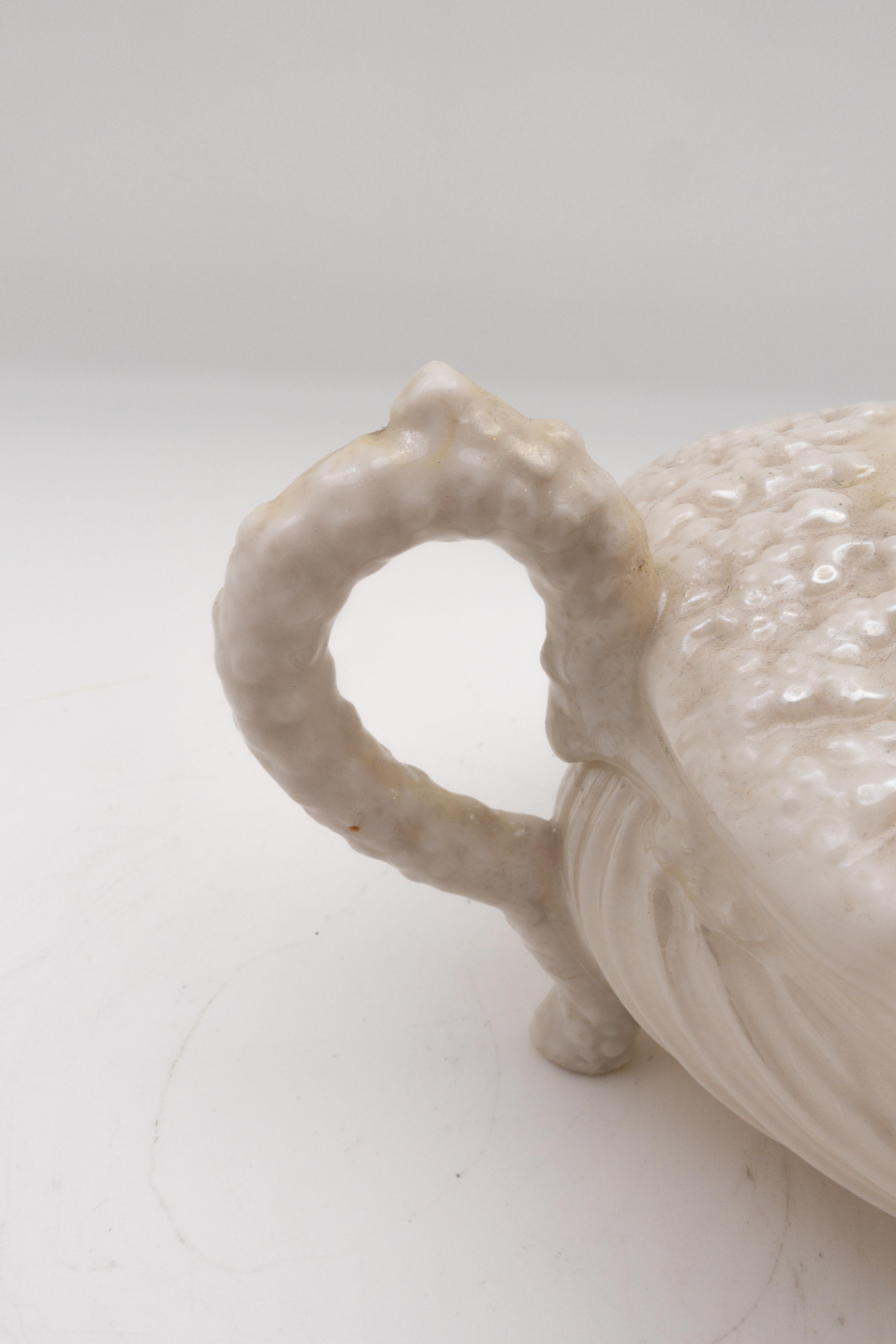 Northern Irish Belleek Kettle or Teapot 2nd Mark