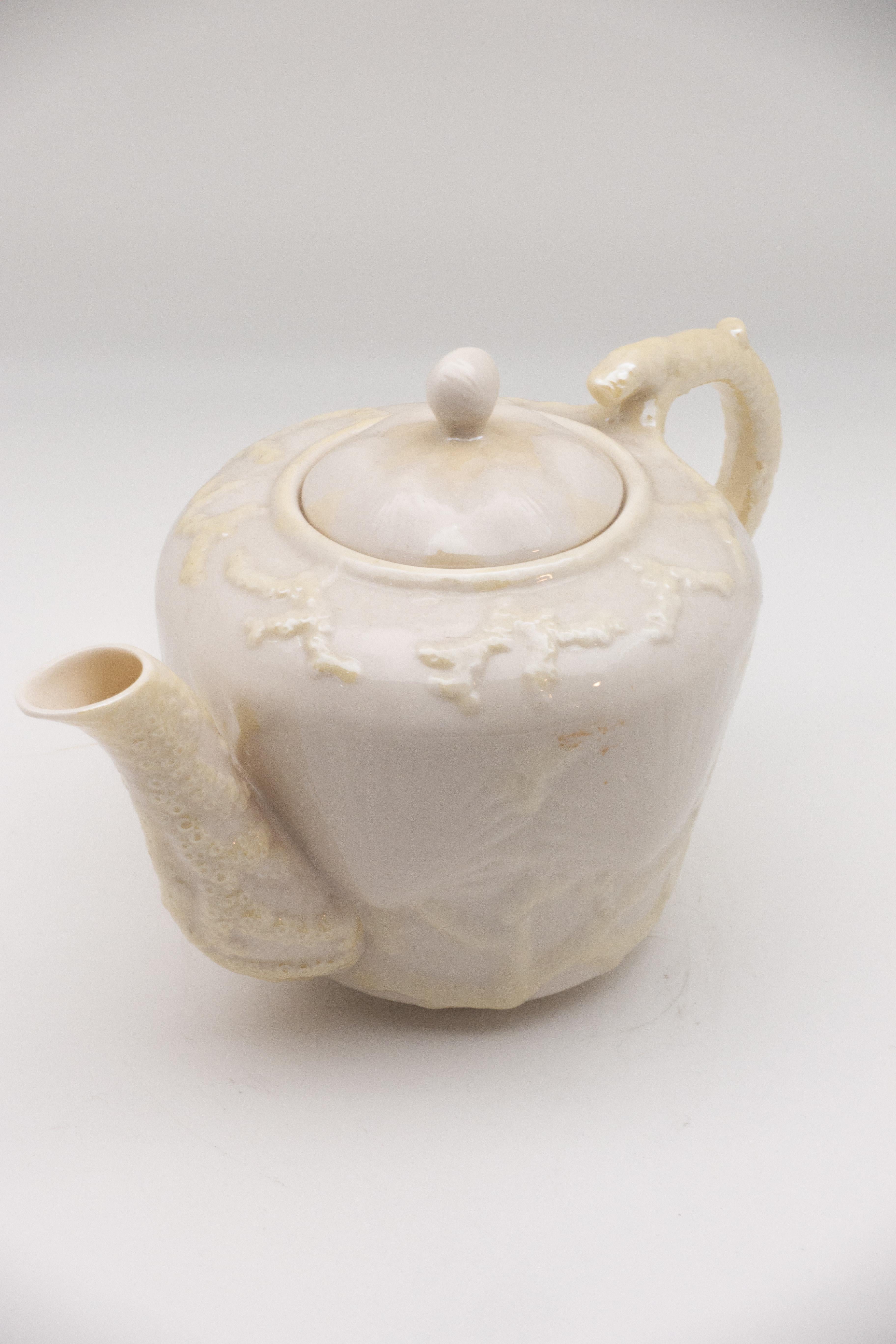 Victorian Belleek Kettle or Teapot 6th Mark