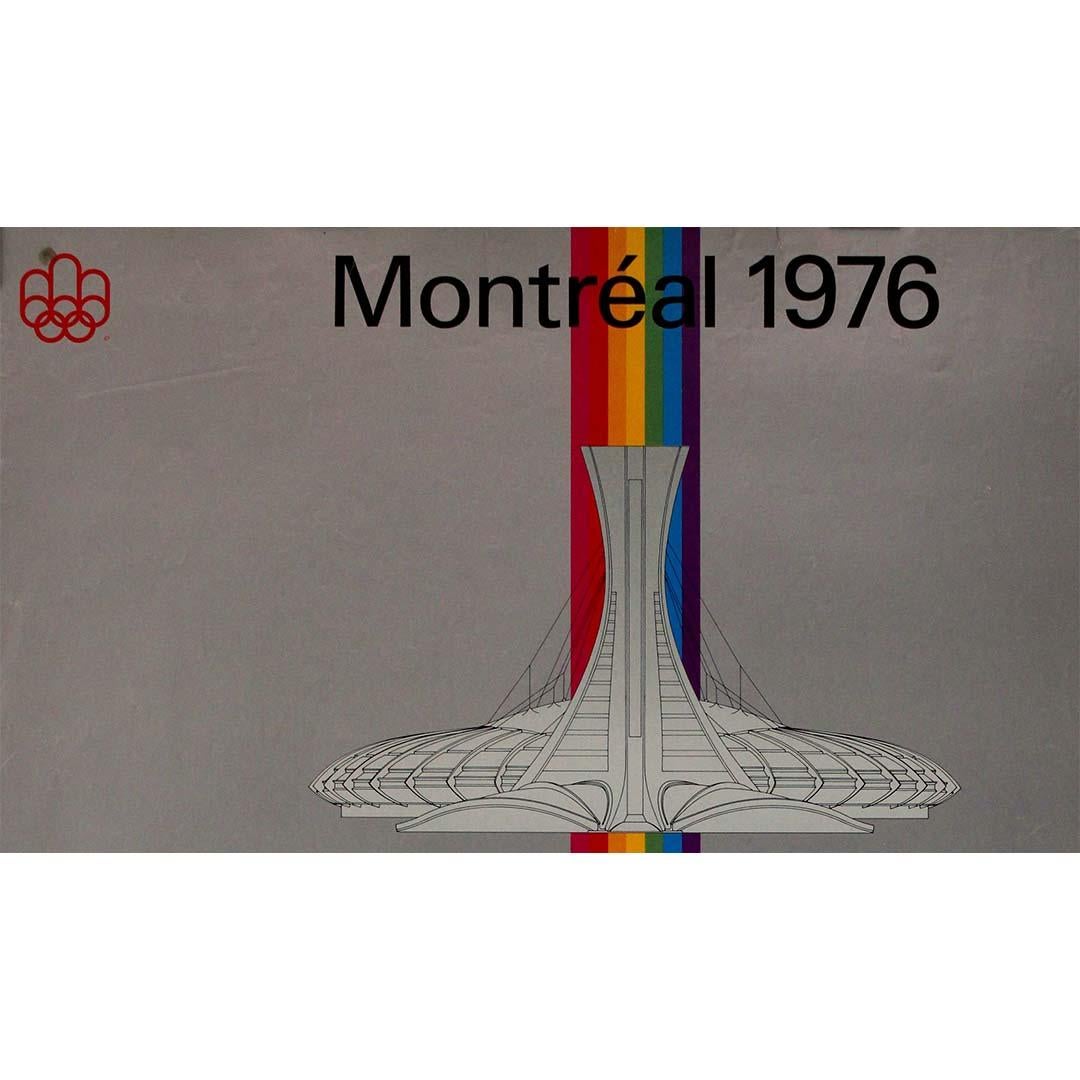 Striking 1972 original poster Summer Olympics in Montréal in 1976 For Sale 1
