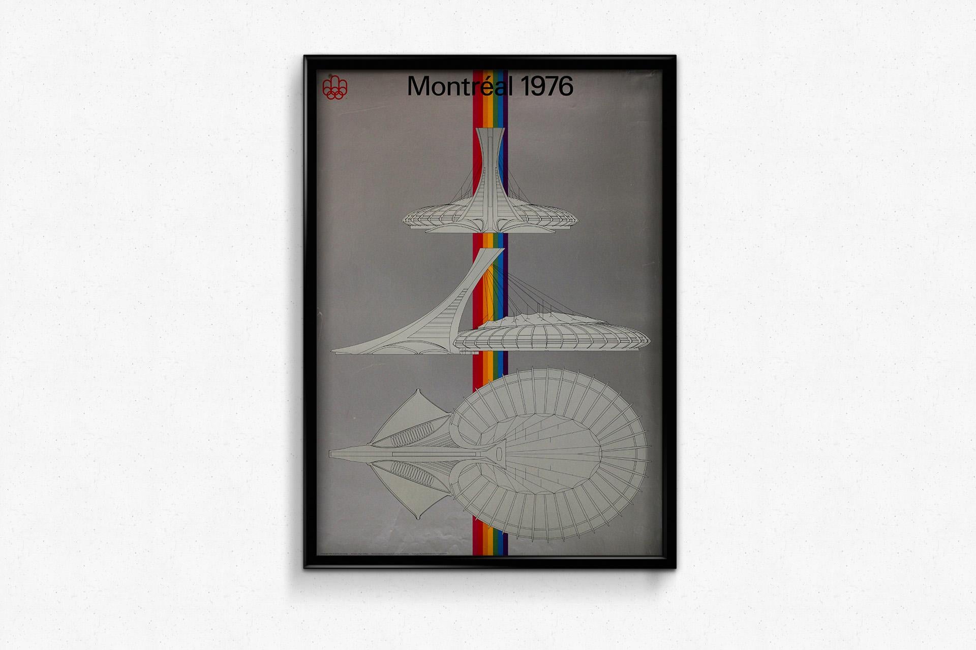 Striking 1972 original poster Summer Olympics in Montréal in 1976 For Sale 2